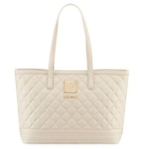 Love Moschino Napa Quilted Faux Napa Tote Bag